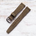 18mm Hunter Green Suede Strap