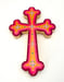 Image of Floral Cross Small Yellow/Magenta/Hot Pink 