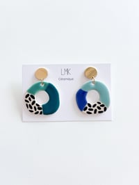 Paire de boucles d'oreilles céramique DANCA multi