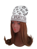 White Louis Vuitton Fashion Beanie