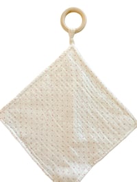 Pink Polka Dot Lovey Teether