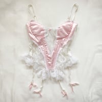 Image 1 of vintage lace corset lingerie (#01)