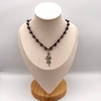 Image 2 of Brown Quartz Snake Necklace