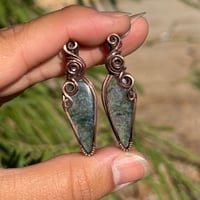 Image 1 of Moss Agate Earrings 🌿💚