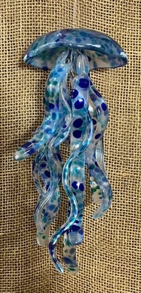 Image 3 of Jellyfish Wind Chime Blues