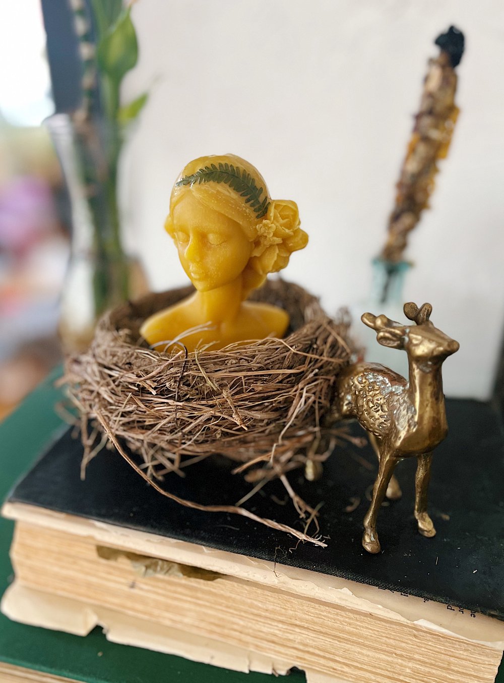 Image of Melissae I Beeswax Sculpture 