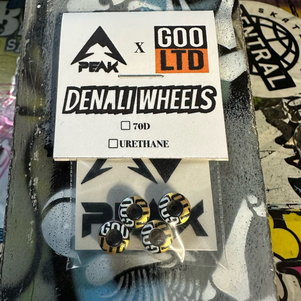 GooHub Gold Graphic Wheels By Peak Fingerboards