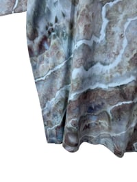 Image 5 of 2XL Adult Combed Cotton Tee in Stone Geode Ice Dye