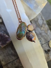 Image 3 of Electroformed Swamp Chestnut Oak acorn necklace 05