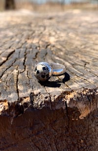 Image 2 of Simple Dalmatian Jasper Ring