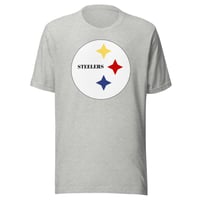 Image 3 of Steelers Mom Football Shirt (Customizable Name on Back)