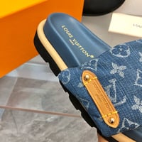 Image 12 of LV Pillow Denim Slides