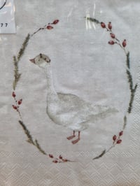 Image 1 of Little Goose Christmas Serviettes 