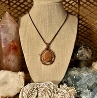 Lake Superior Agate wave pendant