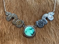 Image 1 of Sterling Black Bridge Serpent Necklace