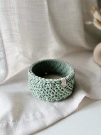 Image 2 of Minimalist Diagonal Crochet Interior Basket
