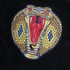 Cobra Head Snake Patch Black Velvet Cushion Cover Image 5