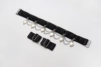 Image 2 of Satin choker with chains and heart-shaped beads