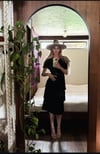 1960s couture italian linen lace set with leather belt 