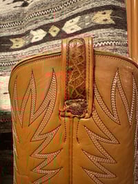 Image 16 of Vintage Pre-Ban Dan Post Sea Turtle Cowboy Boots – Size 9B