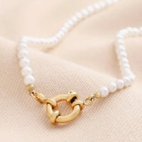 Image 2 of Lisa Angel Pearl Toggle Necklace