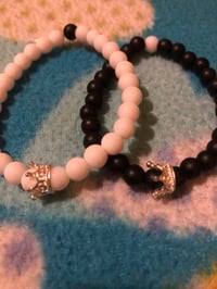 Image 2 of matching bracelets 🤍🖤