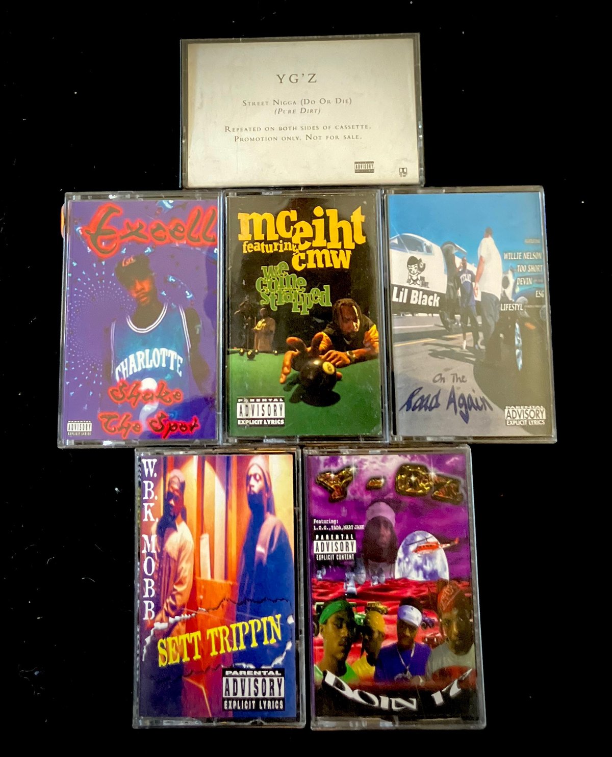 Image of 6 Cassette lot(Includes everything pictured)