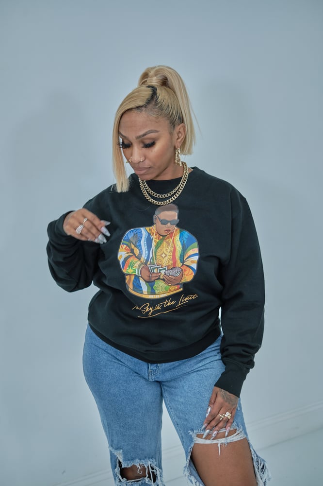 Image of The Sky is the Limit Crewneck Black  