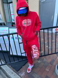 Image 3 of Red Camo Hoodie