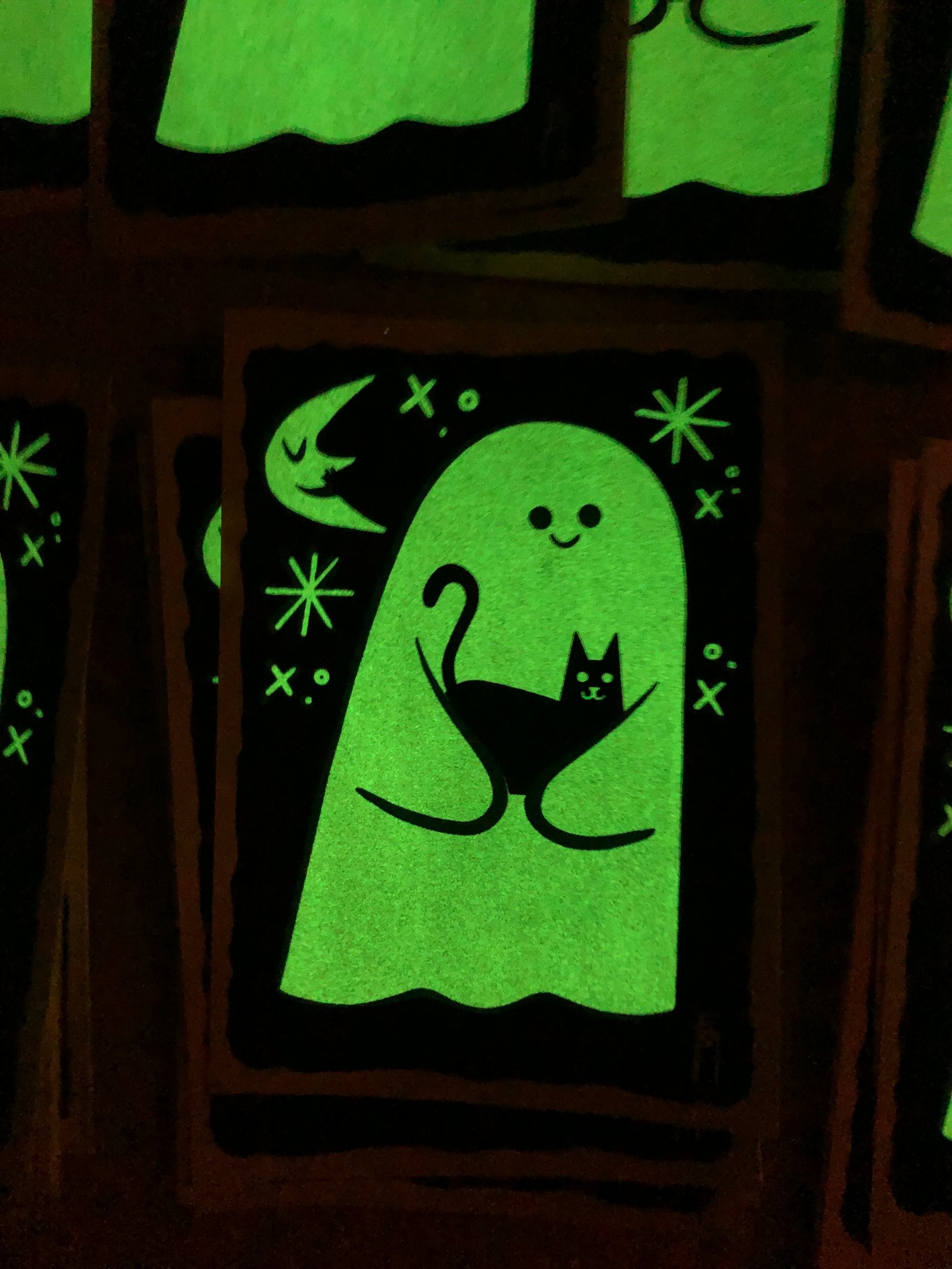 Image of Ghost print (Glow in the dark)