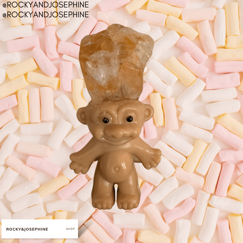 Image of Reiki Charged Citrine Cindy Troll Mini