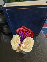 Image 5 of Elegant Red and White Rose Floral Reed Diffuser