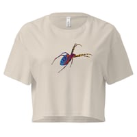 Image 13 of Crop top - Spider Rainbow Glow