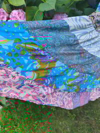 Image 2 of Patchwork trousers / Culottes pink tassle