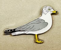 Image 2 of Ring-billed Gull - No.81 UK Birding Pins - Enamel Pin Badge