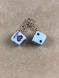 Image 2 of Lucky Dice - gold lustre #2