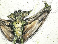 Image 4 of Flasher Gremlin - Daily Halloween 9x7 - Creepy Cuties And Killer Kaijus 