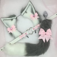 Gray/ Wht/ Pink Fox Petplay Set 