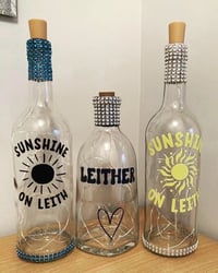 Leith Themed Bottle Light Lamps