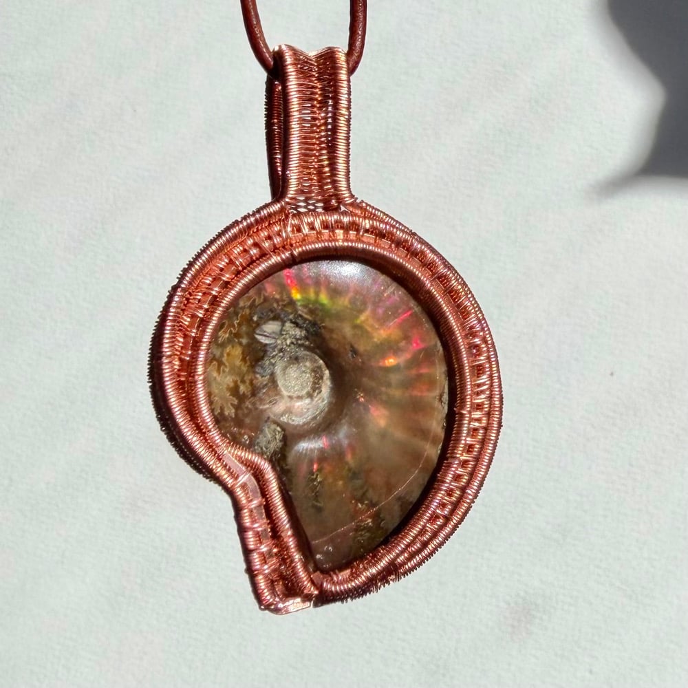 Image of Double-Sided Ammonite Pendant