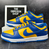 NIKE DUNK LOW RETRO UCLA MENS SHOES SIZE 9.5 BRUINS LOS ANGELES GOLD YELLOW BLUE NEW