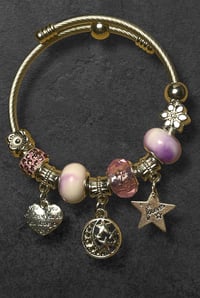 Star/purple hard bangle 