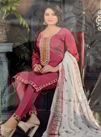 Image 2 of KSV81023-Soft Rayon Cotton Kurtha Set