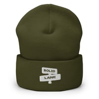 Image 5 of White Solid Lane Logo Beanie