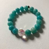 Image 3 of Amazonite & Swarovski Bracelet