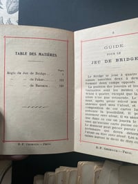 Image 3 of Ancienne notice de Grimaud pour bridge, poker et baccarat, 19ème s. 
