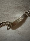 70s sterling silver TAXCO chain link men's ID bracelet