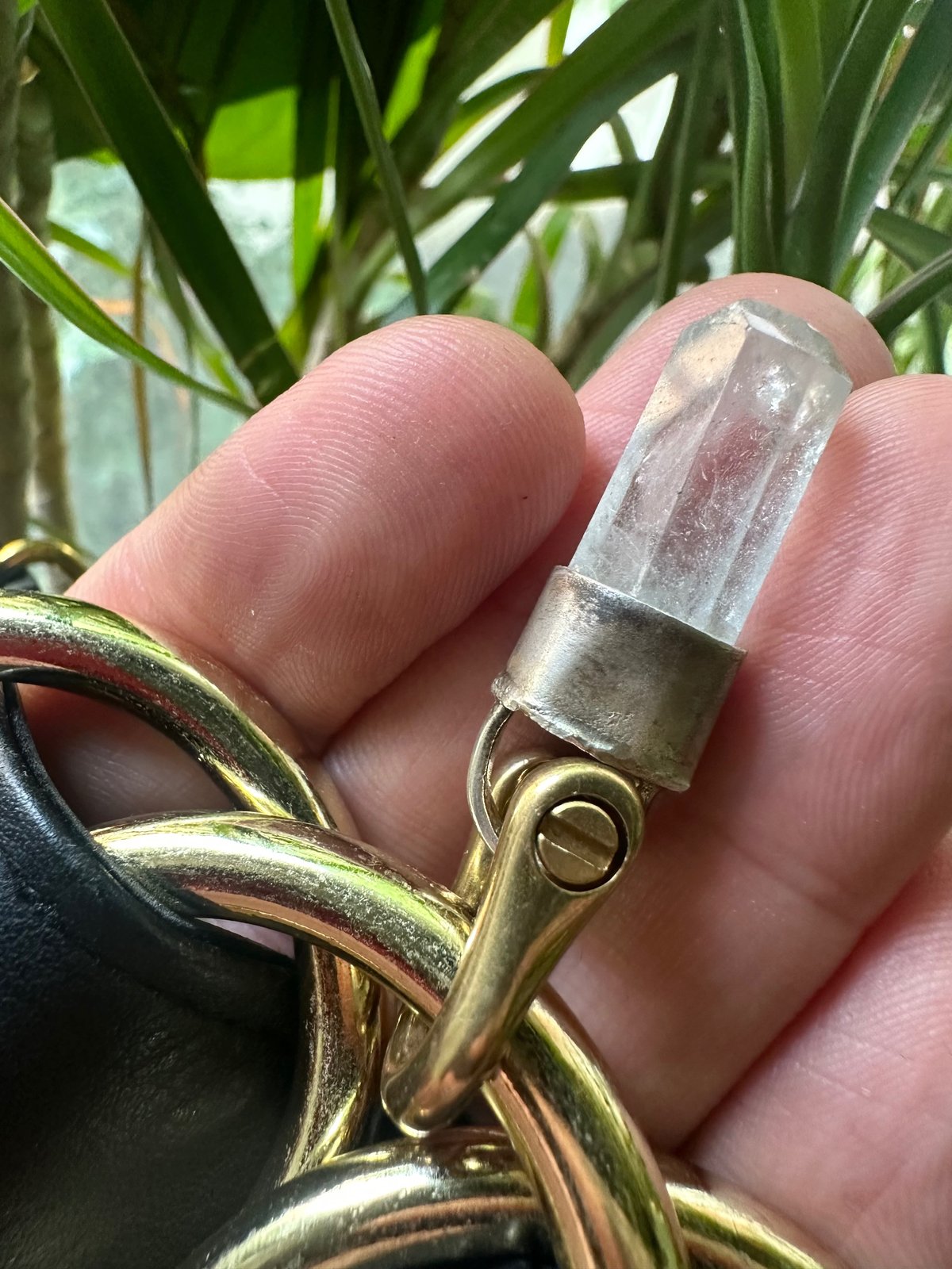 Aquamarine and chain Infinity necklace