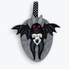 Mothman Art Ornament With Witch Planchette