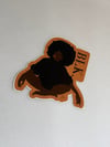 BLK Peace Sticker.